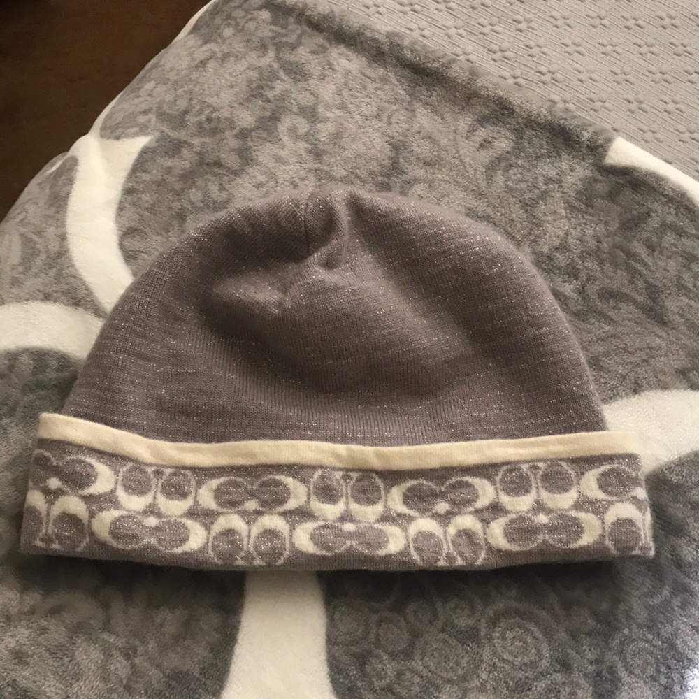 Gray coach beanie